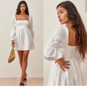 Reformation White Mini Dress